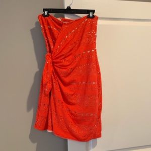 Coral free people dress